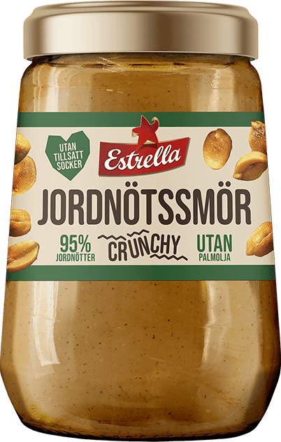 Estrella Jordnötssmör Crunchy 340g