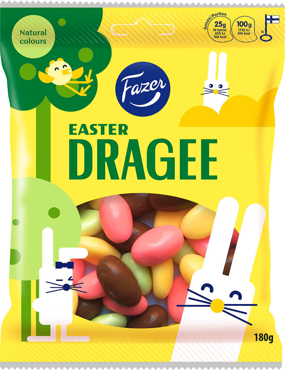 Läs mer om Fazer Easter Drageé 180g