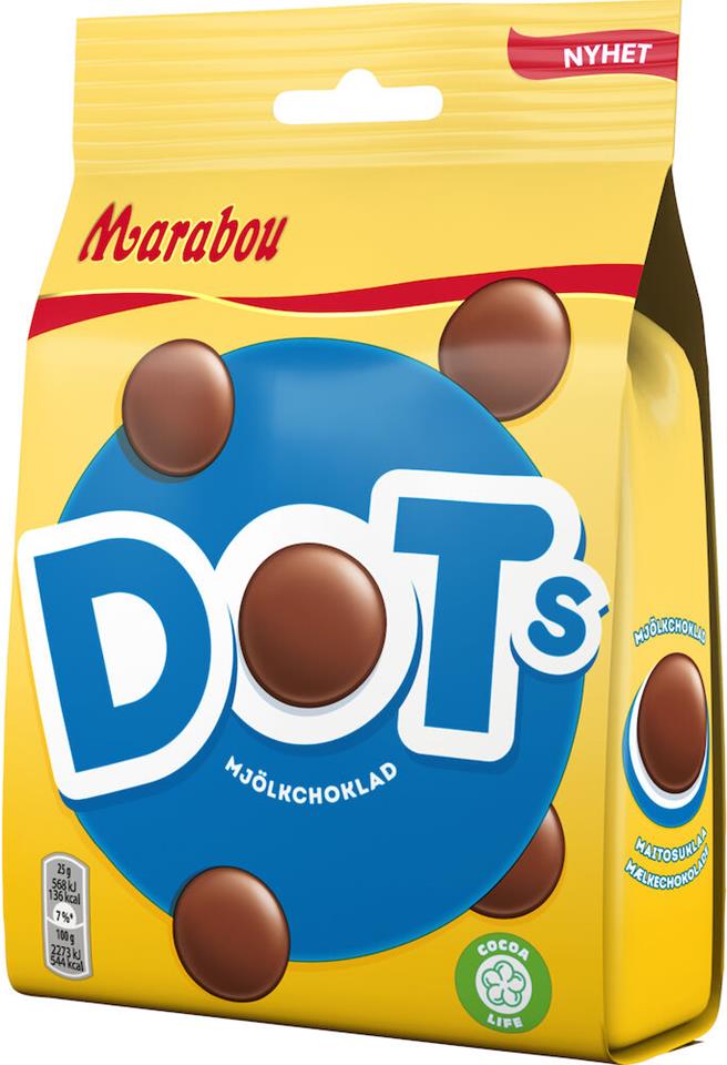 Läs mer om Marabou Dots 140g