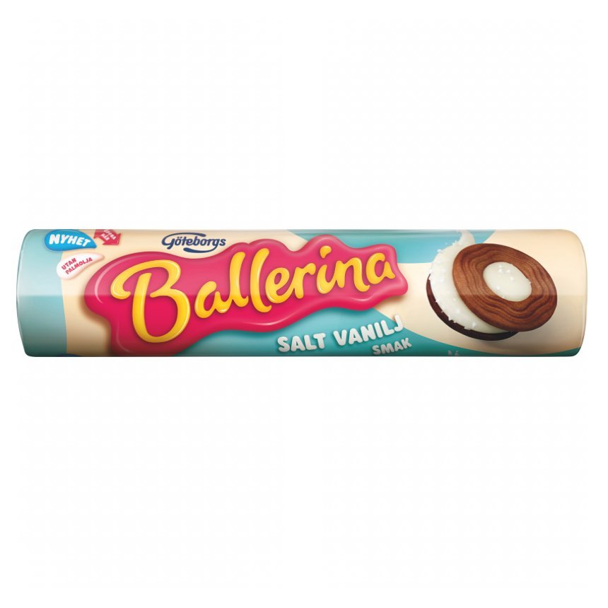 Ballerina Salt Vanilj 205g(BF:2026-04-01) | Snacks - Kakor & Kex | Gottegrisen