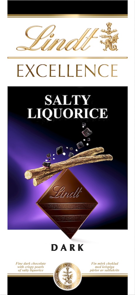 Lindt Excellence Salty Liquorice 100g