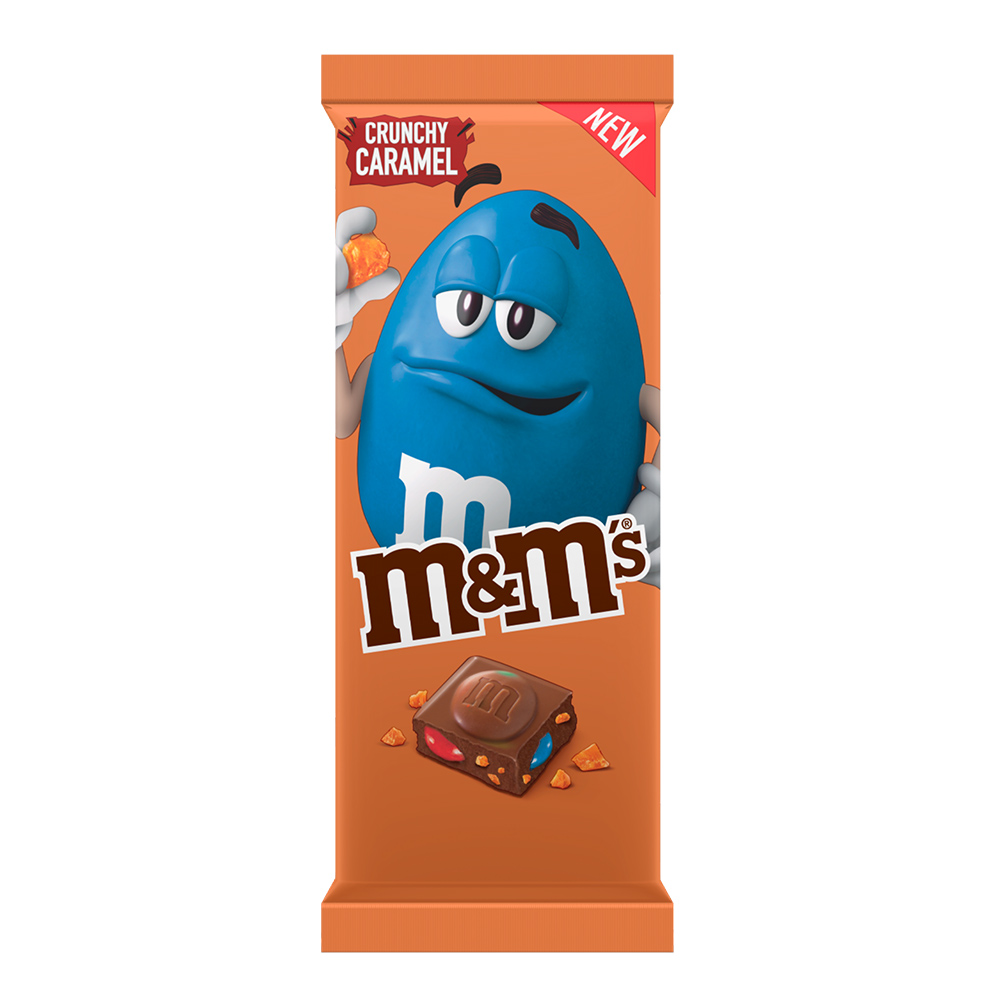 M&Ms Crunchy Caramel Bar 165g