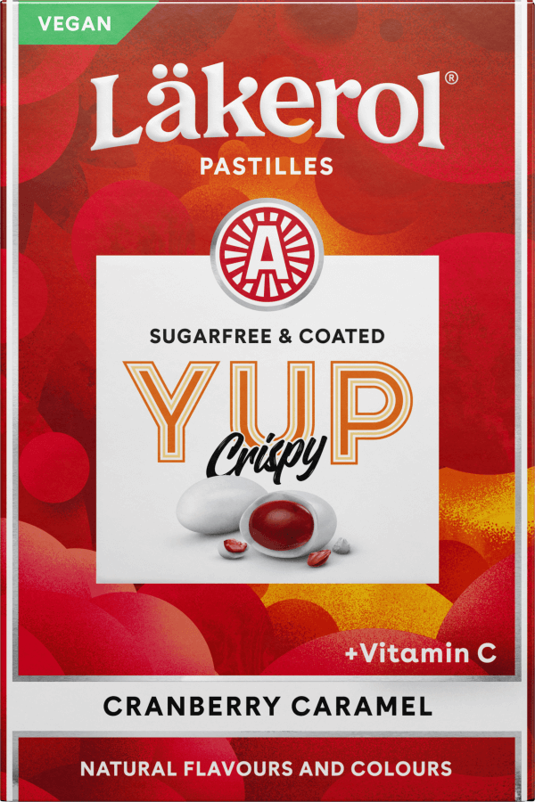 Läkerol YUP Crispy Cranberry Caramel 40g