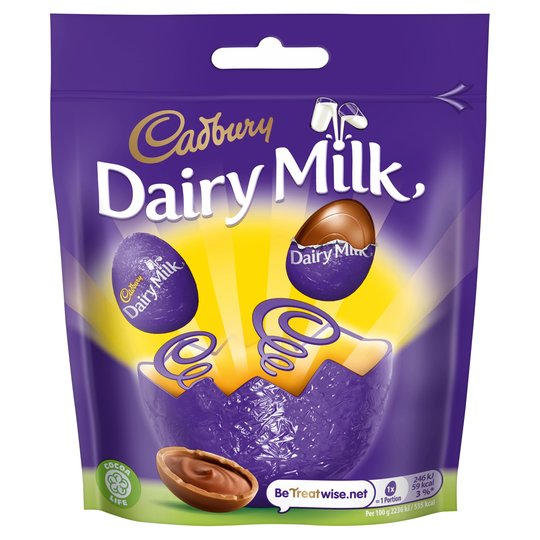 Läs mer om Cadbury Dairy Milk Mini Eggs 77g