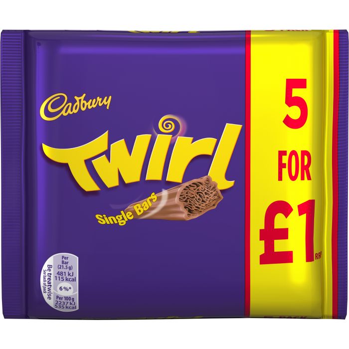 Cadbury Twirl 5-pack 100g