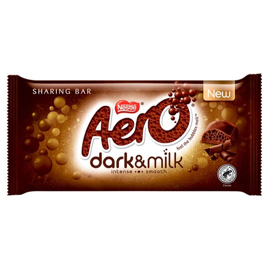 Läs mer om Aero Bubbly Dark & Milk Chocolate Bar 90g