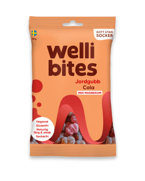 Wellibites Jordgubb & Cola 70g