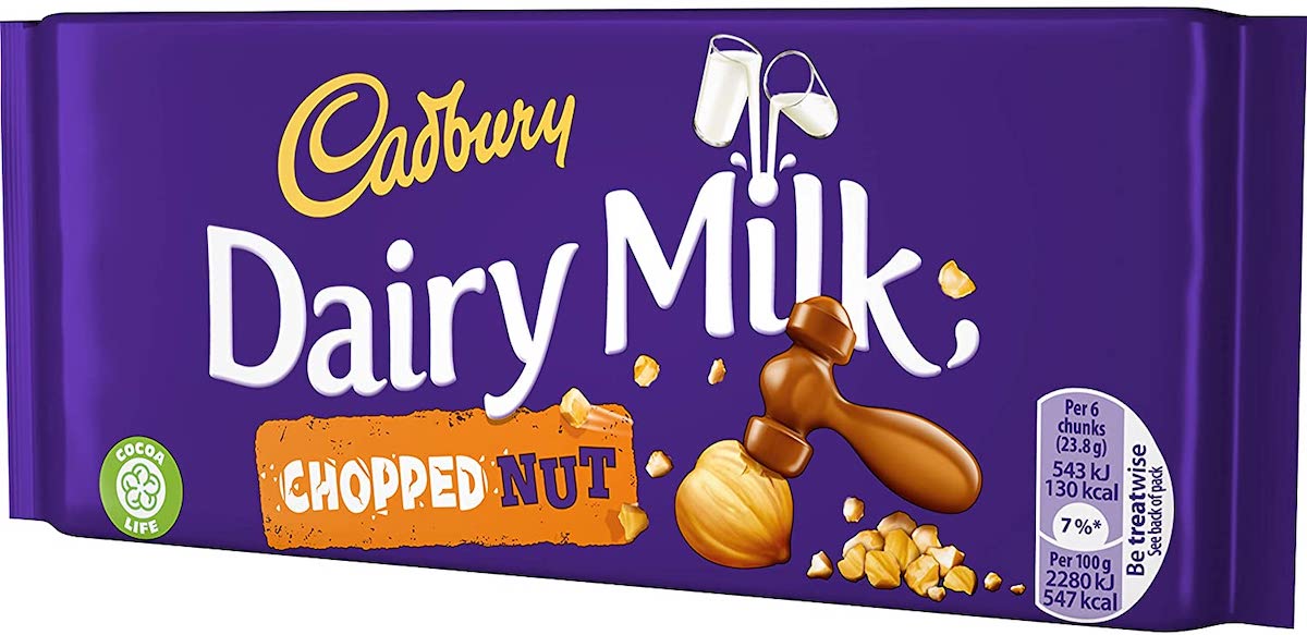 Läs mer om Cadbury Dairy Milk Chopped Nut 95g