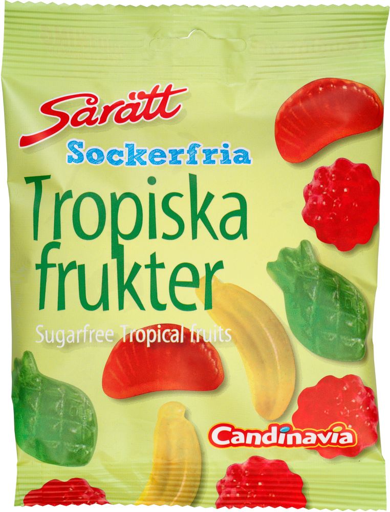 SåRätt Sockerfria Tropiska Frukter 80g