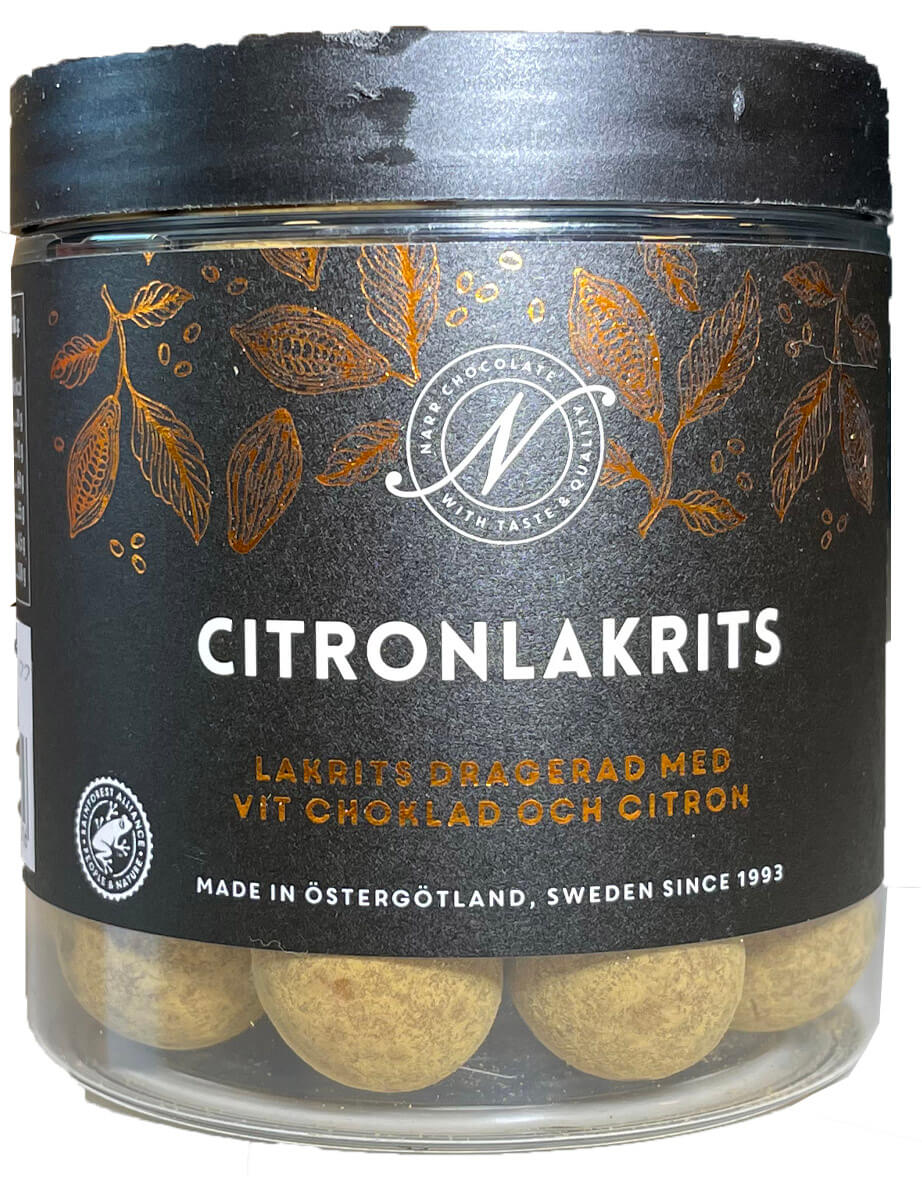 Läs mer om Narr Choklad Citronlakrits 150g