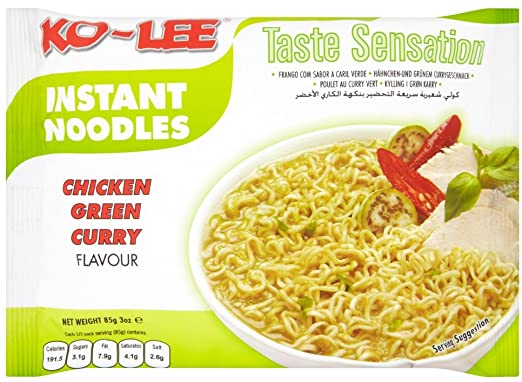 Läs mer om Ko-lee Instant Noodles Chicken Green Curry 85g