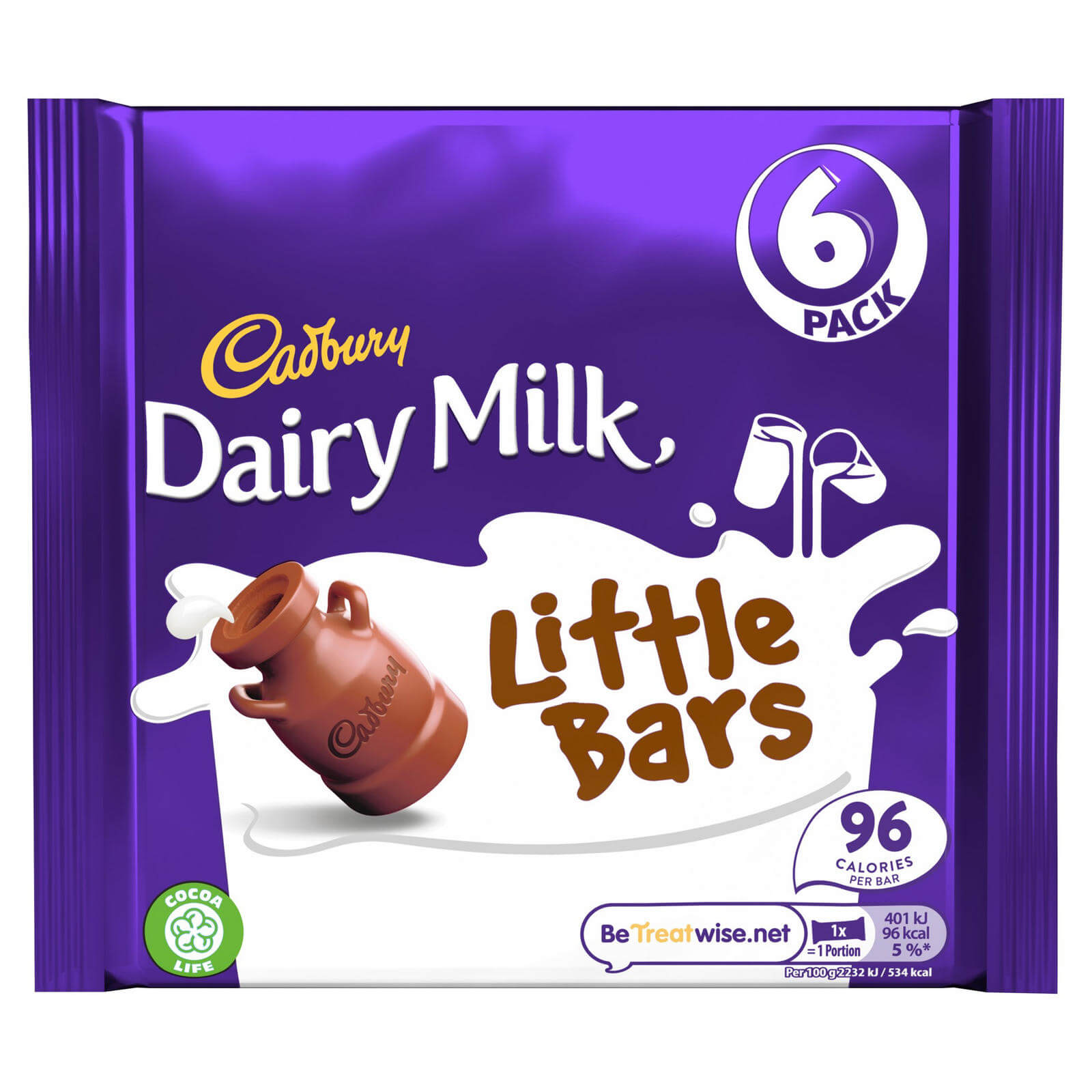 Läs mer om Cadbury Dairy Milk Little Bars 6-pack 108g
