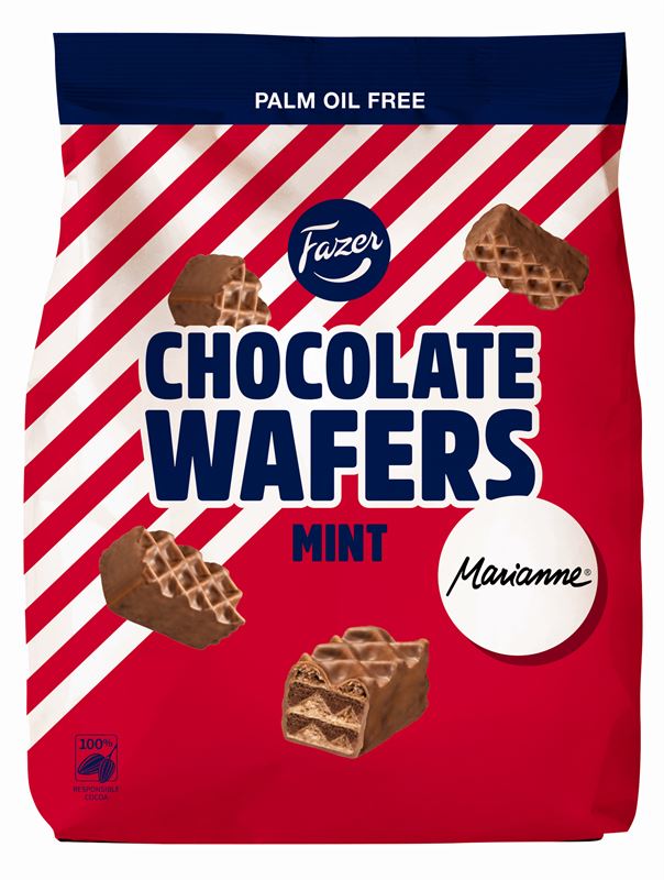 Läs mer om Fazer Chocolate Wafers Marianne 175g