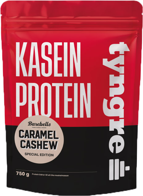 Läs mer om Tyngre Kasein Protein Caramel Cashew 750g