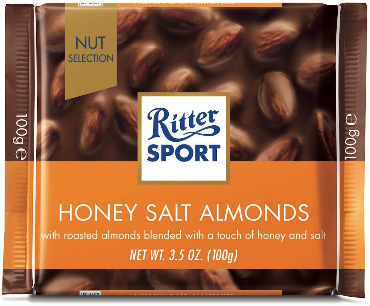 Läs mer om Ritter Sport Honey Salted Almond 100g