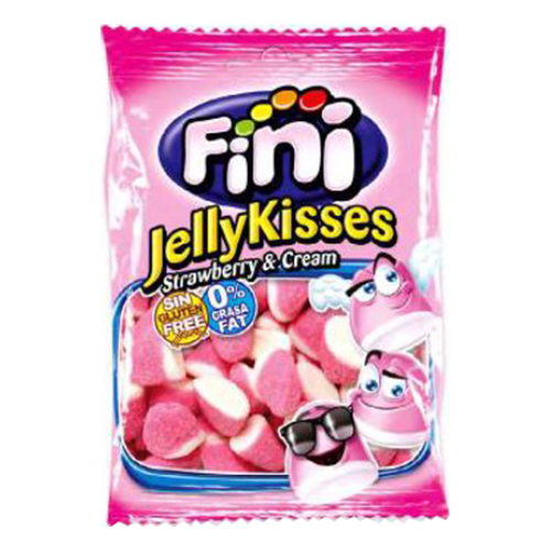 Fini Jelly Kisses Strawberry & Cream 80g