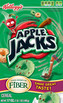 Läs mer om Kelloggs Apple Jacks 345gram