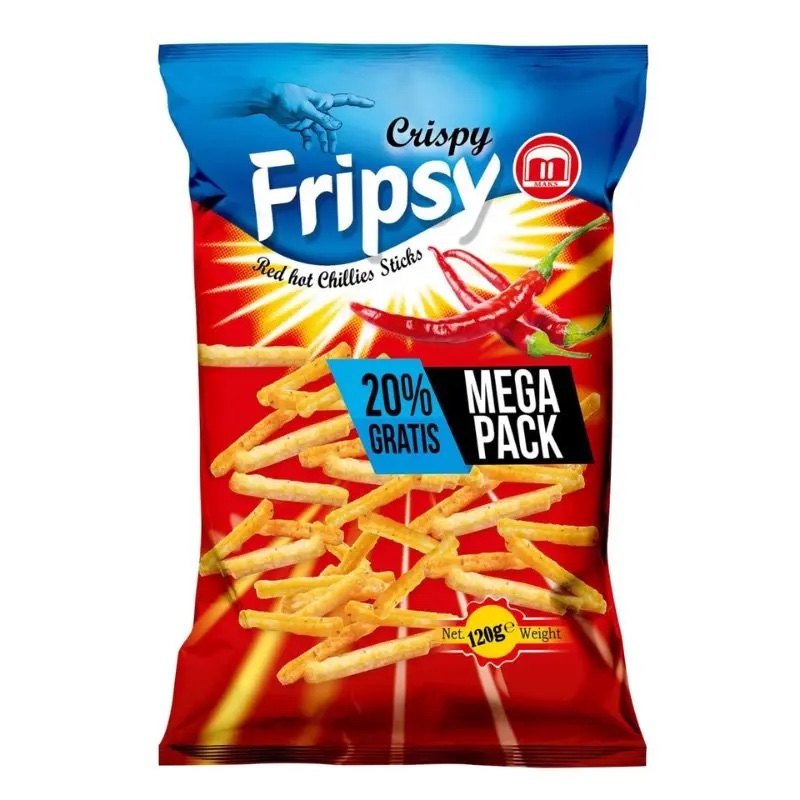 Läs mer om Crispy Fripsy Red Hot Chilli 120g