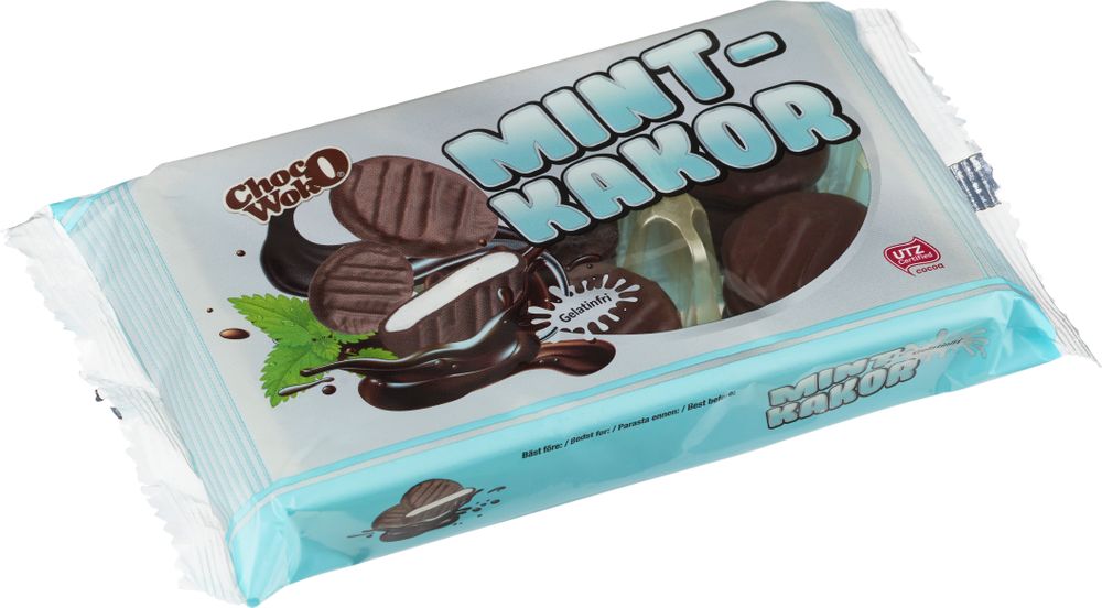 Läs mer om Choco Woko Mintkakor 188g