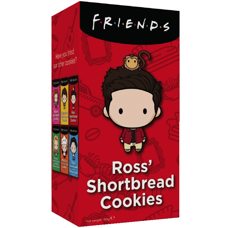 Läs mer om Friends Cookies - Ross Shortbread Cookies 150g