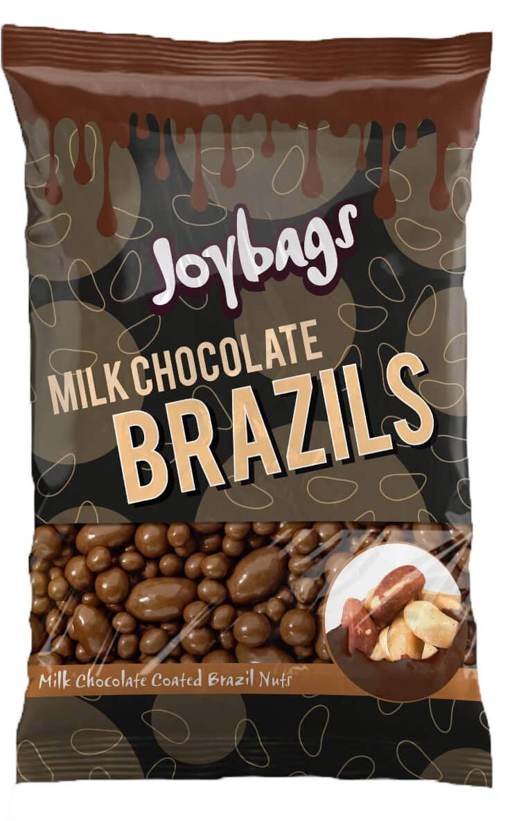 Joybags Milk Chocolate Brazils 150g