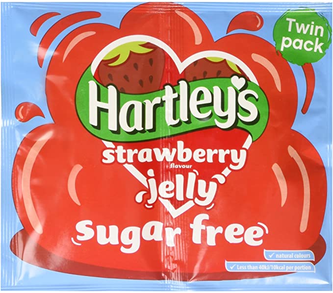 Läs mer om Hartleys Sugar Free Strawberry Jelly Sachet 23g