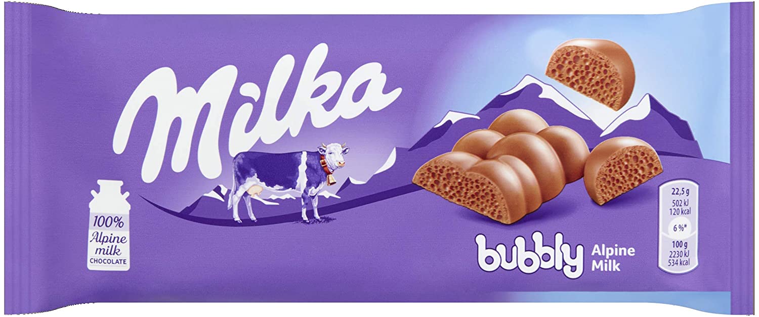 Läs mer om Milka Bubbly Milk 90g