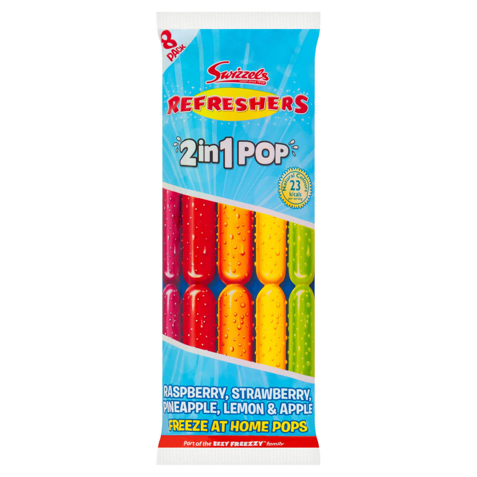 Swizzels Refreshers 2 In 1 Freeze Pops 8-pack