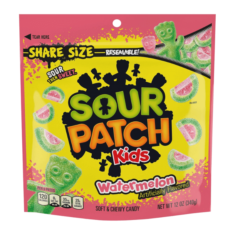 Läs mer om Sour Patch Kids Watermelon 340g