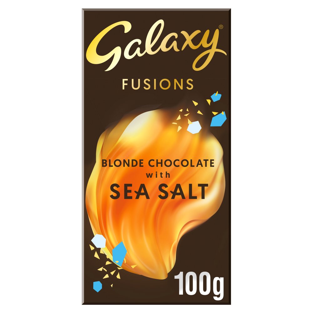 Galaxy Fusions Blonde Choc with Sea Salt 100g