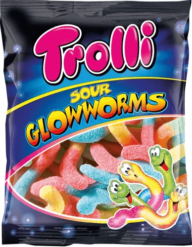 Läs mer om Trolli Sura Lysmaskar 100g