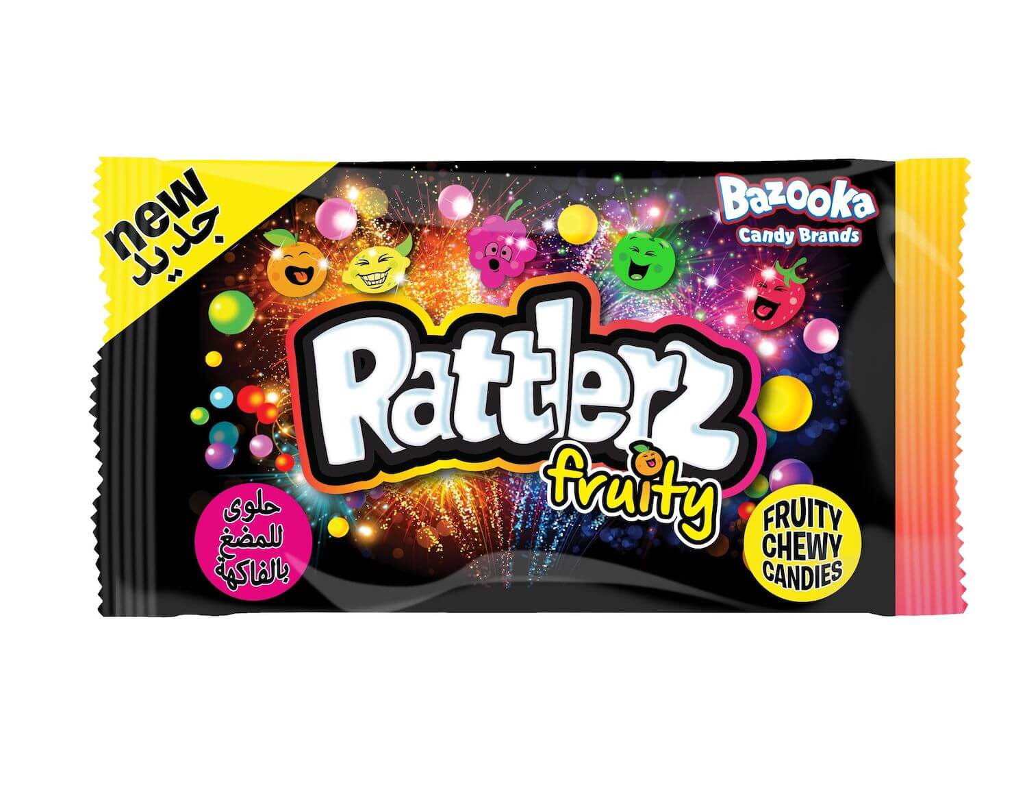 Bazooka Rattlerz Fruity Chewy Candies 40g