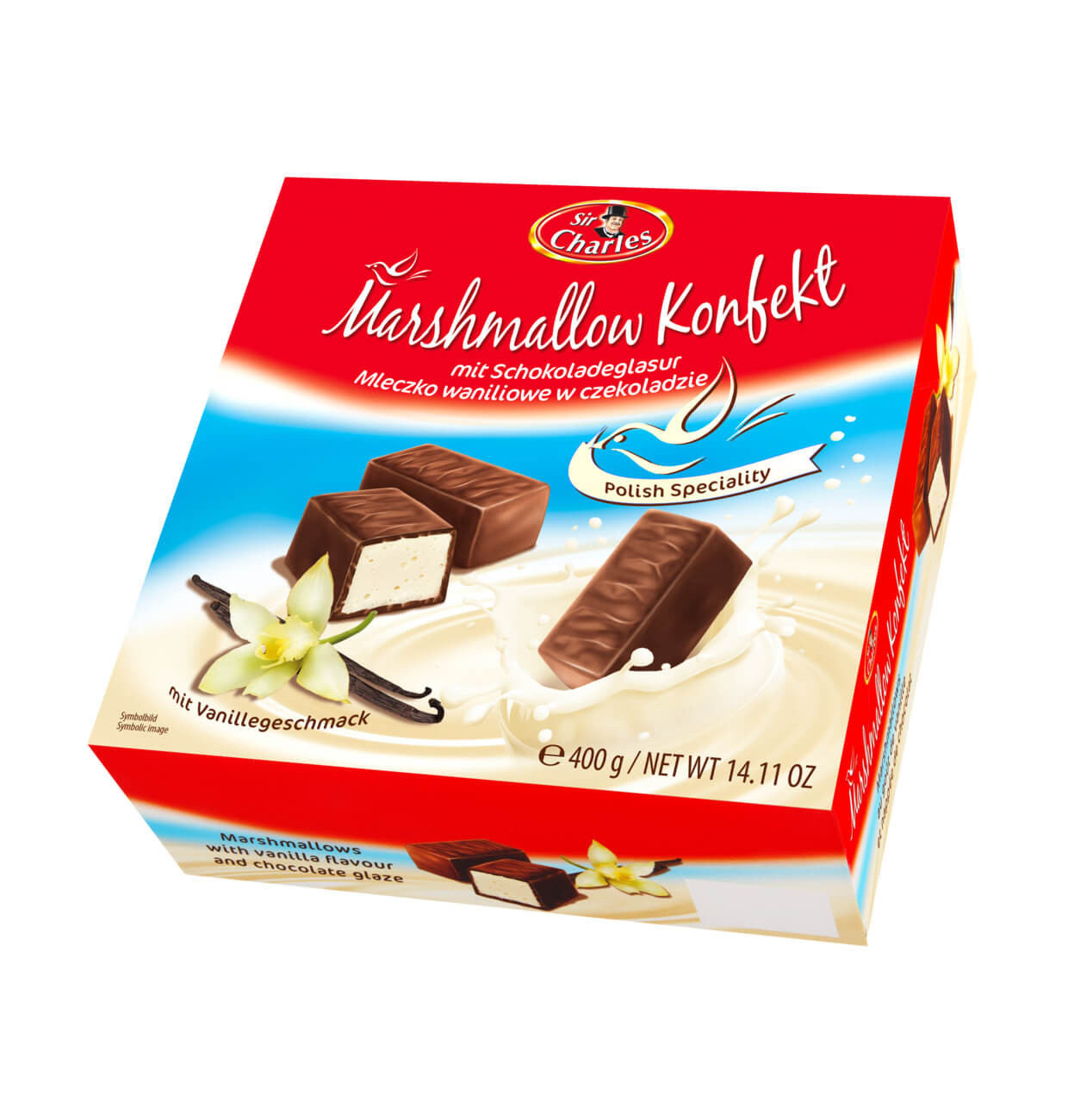 Läs mer om Sir Charles Chokladtäckta Marshmallows 400g