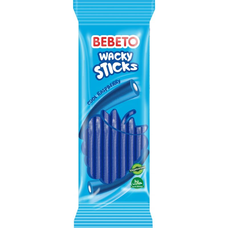 Bebeto Wacky Sticks - Cool Raspberry 180g