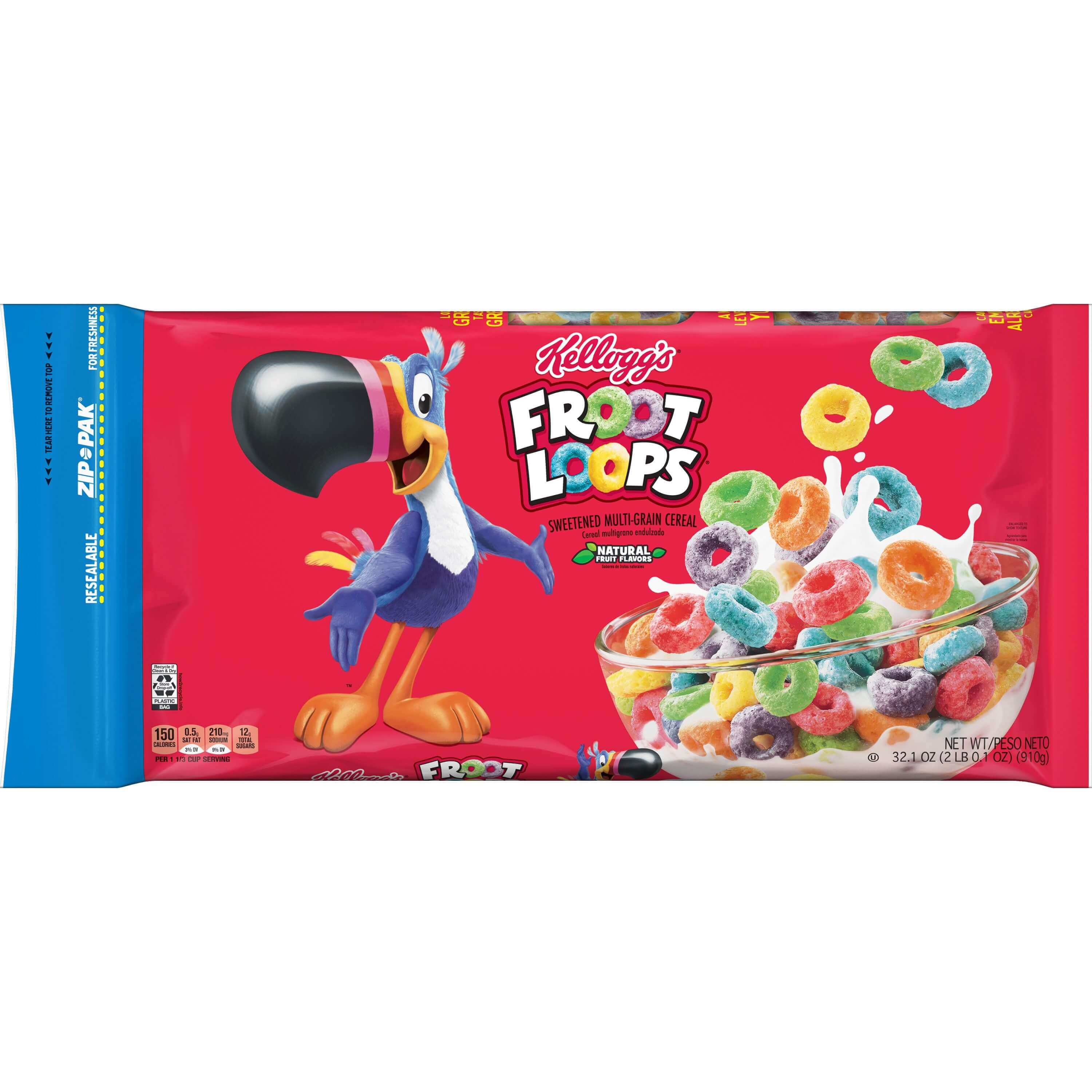 Läs mer om Kelloggs Froot Loops 910g