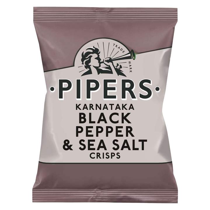 Läs mer om Pipers Crisps Black Pepper & Sea Salt 150g