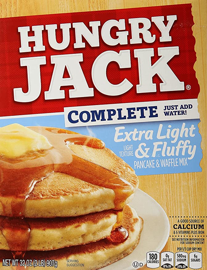 Hungry Jack Complete Extra Light & Fluffy Pancake Mix 907g