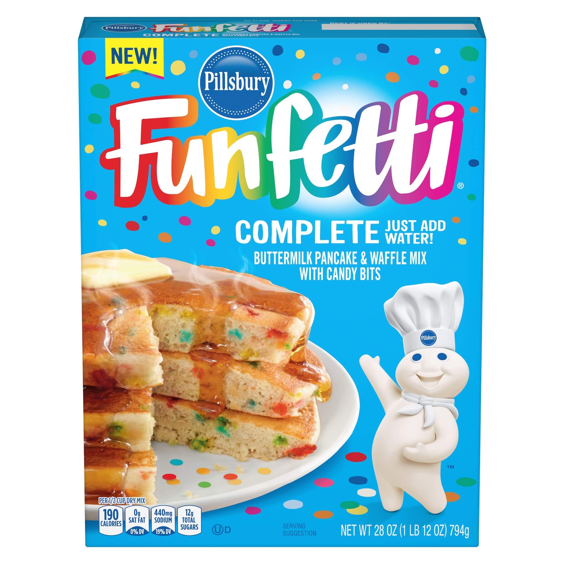 Pillsbury Funfetti Complete Pancake & Waffle Mix 794g