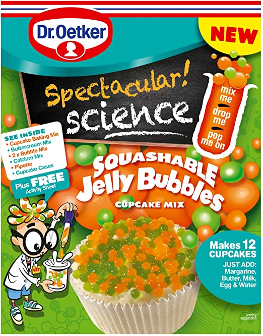 Dr oetker Spectacular Science Jelly Bubbles Cupcake Mix 325g