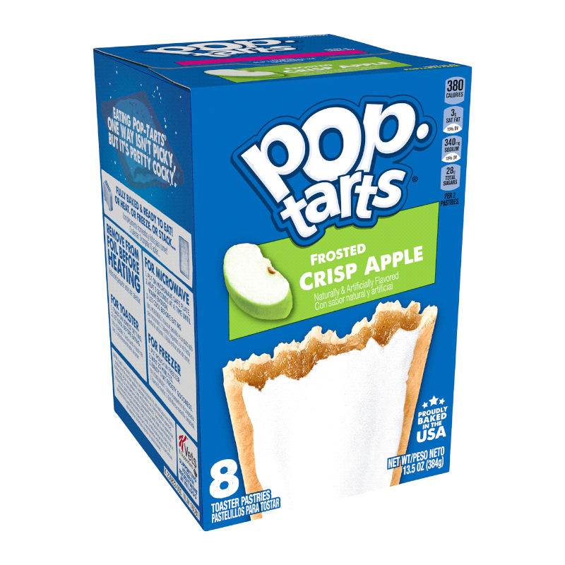 Läs mer om Kelloggs Pop-Tarts Frosted Crisp Apple 384g