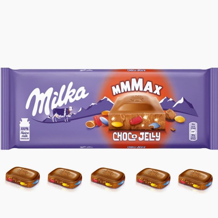 Läs mer om Milka Mmmax Choco Jelly 250g
