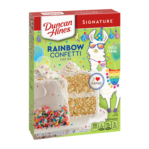 Läs mer om Duncan Hines Signature Cake Mix Rainbow Confetti 432g