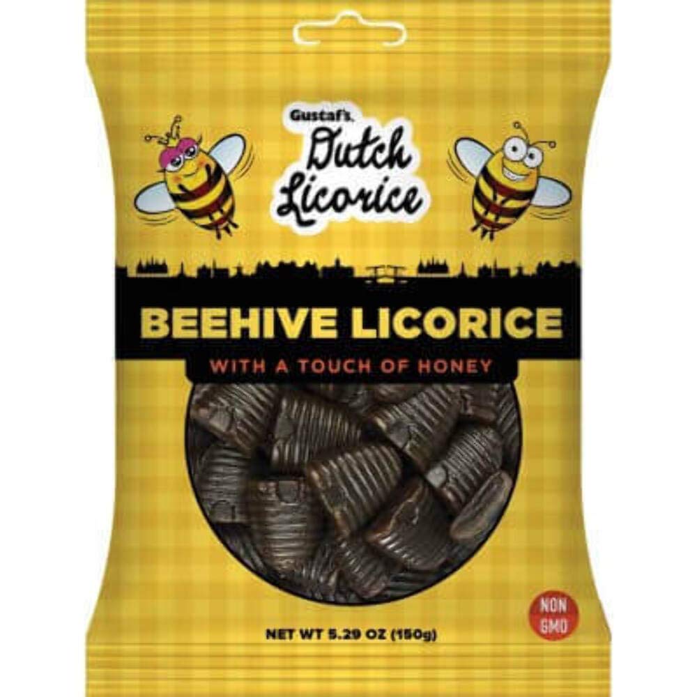 Gustafs Dutch Licorice Beehive Black Licorice 150g