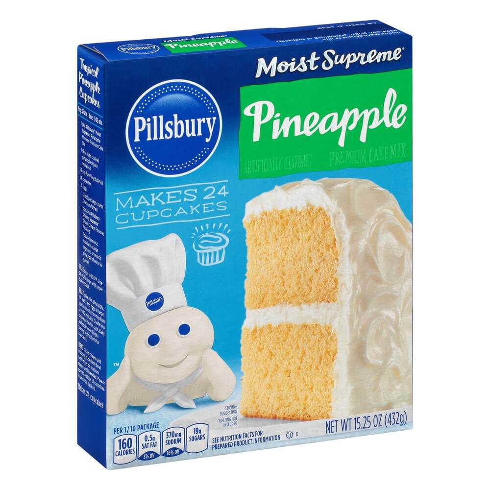 Pillsbury Moist Supreme Premium Cake Mix Pineapple 432g