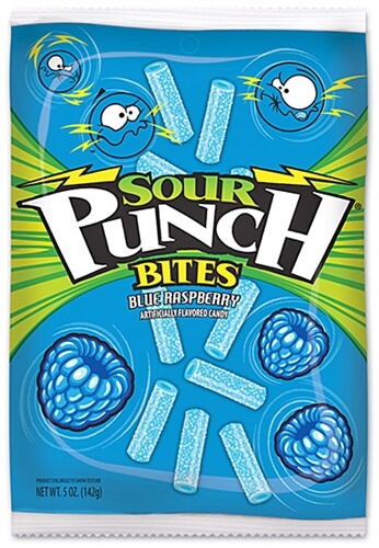 Läs mer om Sour Punch Bites Blue Raspberry 142g