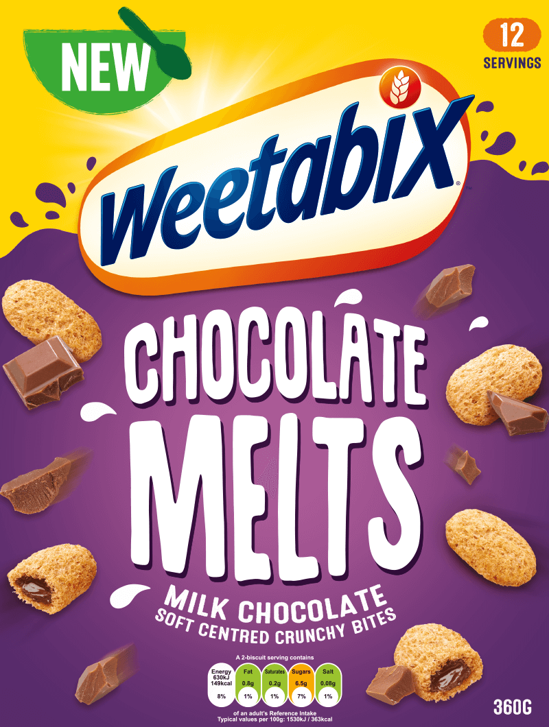Läs mer om Weetabix Chocolate Melts Cereal 360g