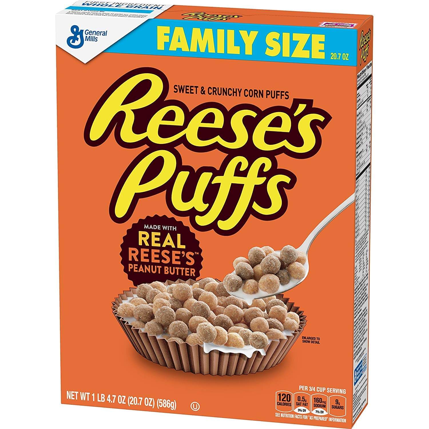 Läs mer om Reeses Puffs Cereal 586g
