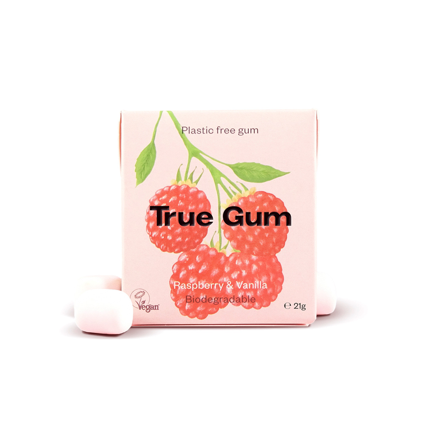 Läs mer om True Gum Raspberry Vanilla 21g