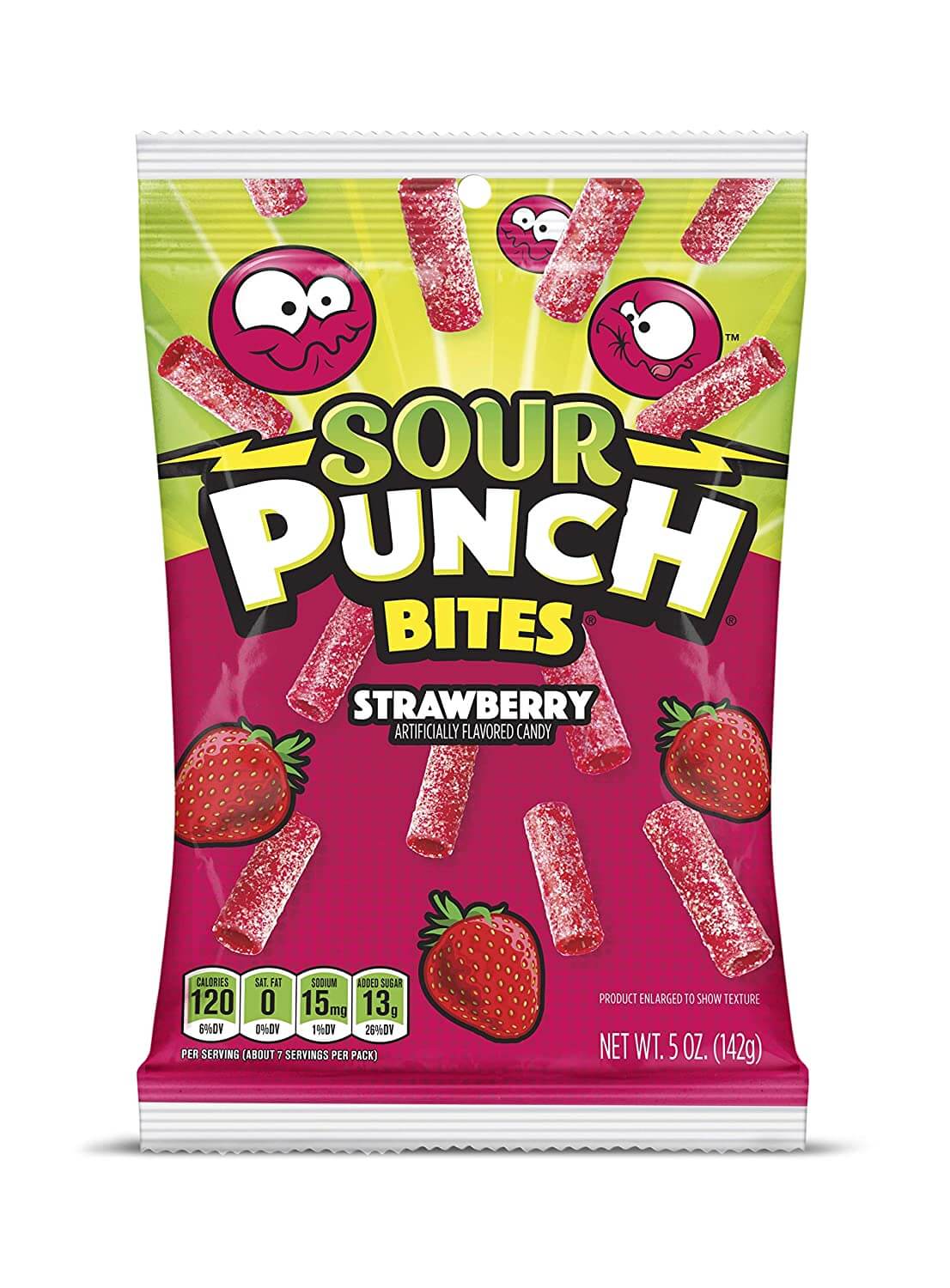 Läs mer om Sour Punch Bites Strawberry 142g