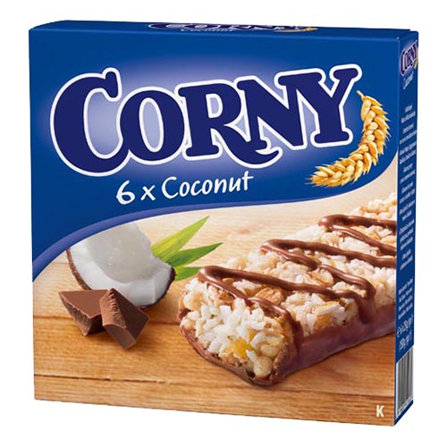 Läs mer om Corny Kokos Choklad 25g - 6-Pack